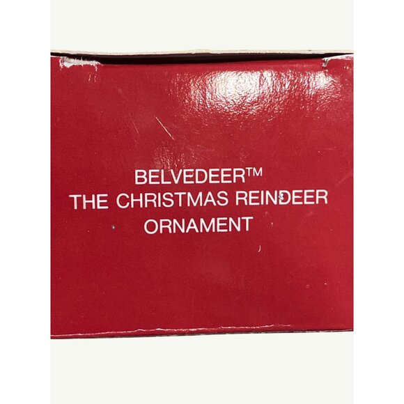 Belvedeer The Christmas Reindeer Ornament Avon Gift Collection 1987 Exclusive - Picture 11 of 13